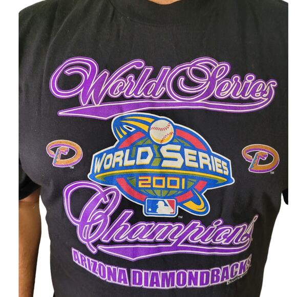 Vintage Y2K World Series 2001 Arizona Diamondbacks Men's XL Baseball MLB Gift - Picture 2 of 8